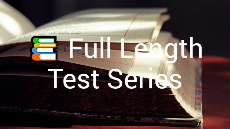 📚 Full Length Test Series